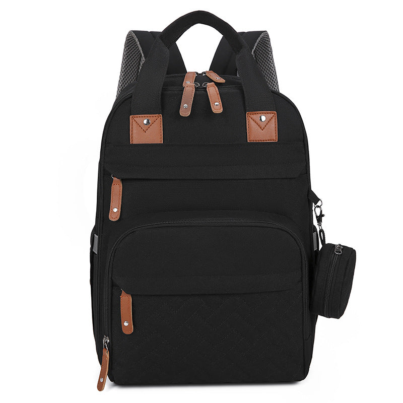 Multi-Functional Diaper Bag with Changing Pad Warming Compartment