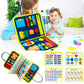Children's Busy Board Dressing and Buttoning Learning Book Toy - LittleLullabyLoft