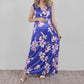 Floral V-Neck Maxi Maternity Dress for Everyday Elegance - LittleLullabyLoft