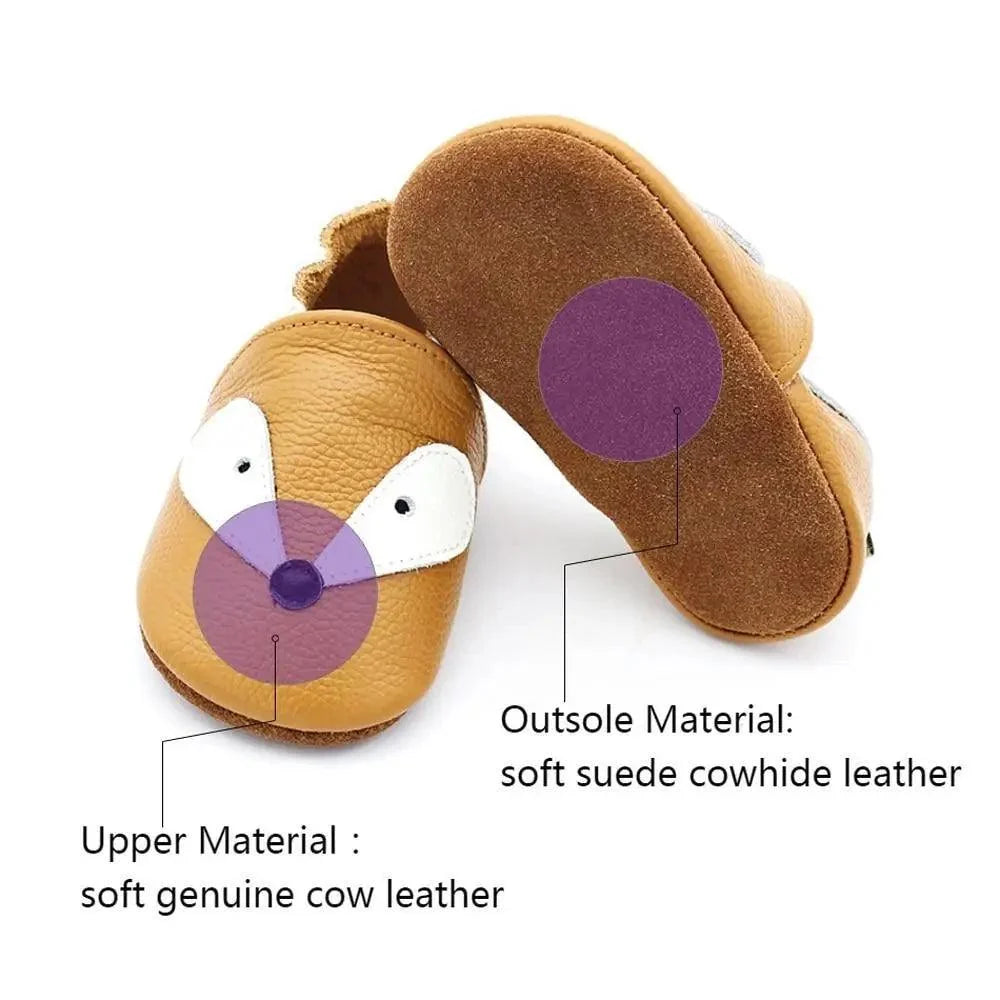 Baby Shoes Leather Newborn Booties For Babies Baby Infant Toddler Moccasins Shoes - LittleLullabyLoft