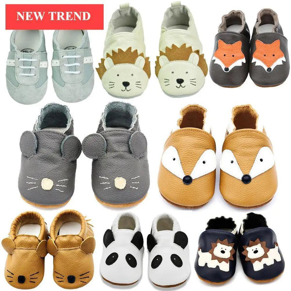 Baby Shoes Leather Newborn Booties For Babies Baby Infant Toddler Moccasins Shoes