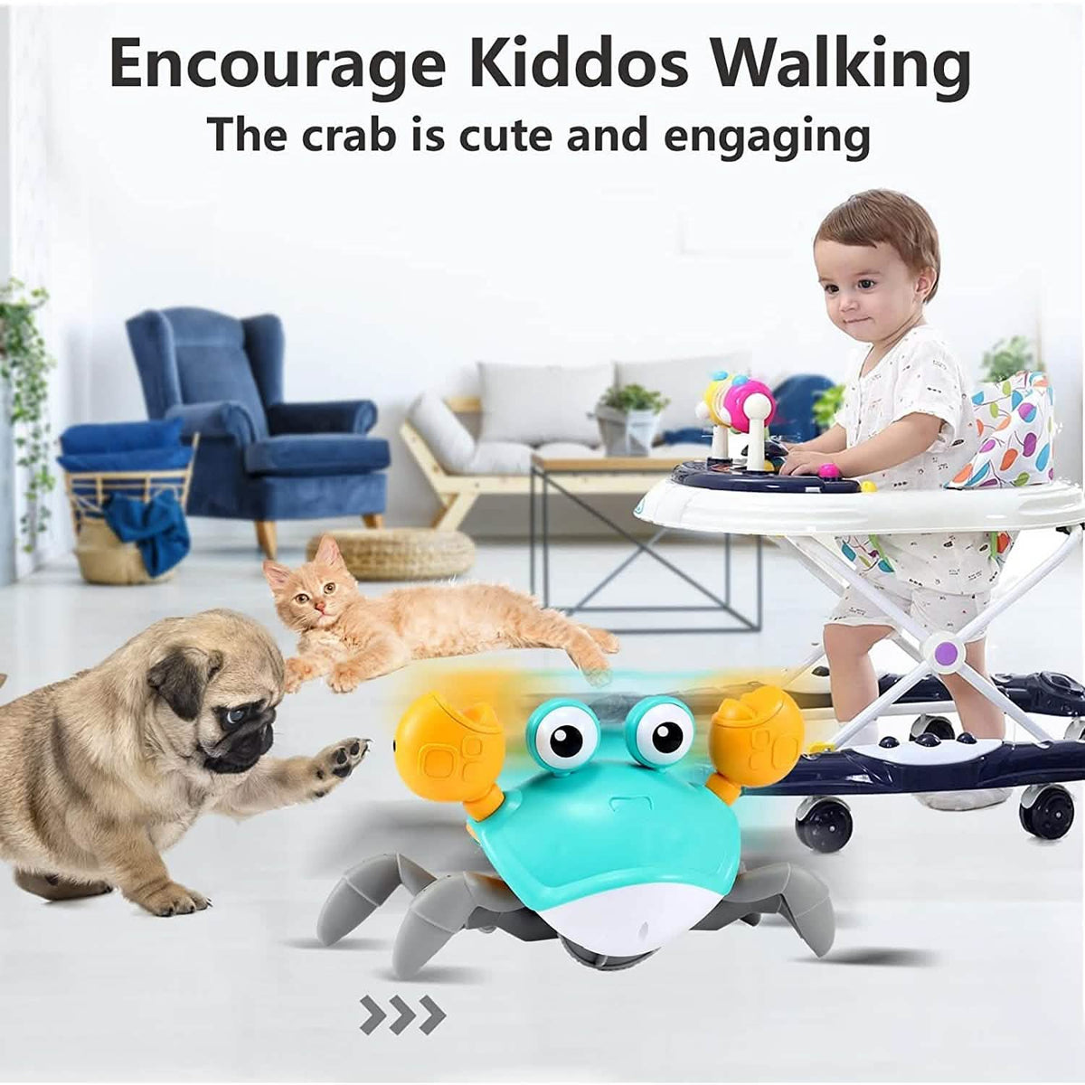 Baby Toys Infant Crawling Crab - LittleLullabyLoft