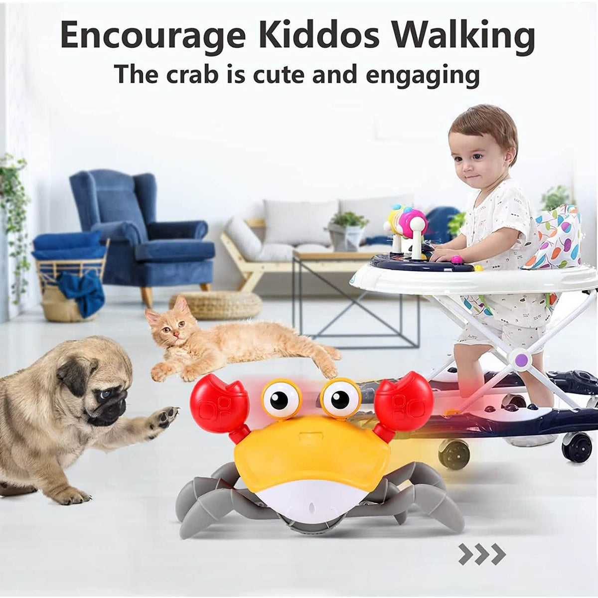 Baby Toys Infant Crawling Crab - LittleLullabyLoft