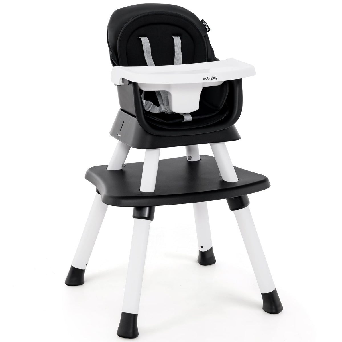 6-in-1 Convertible Baby High Chair with Removable Tray - LittleLullabyLoft