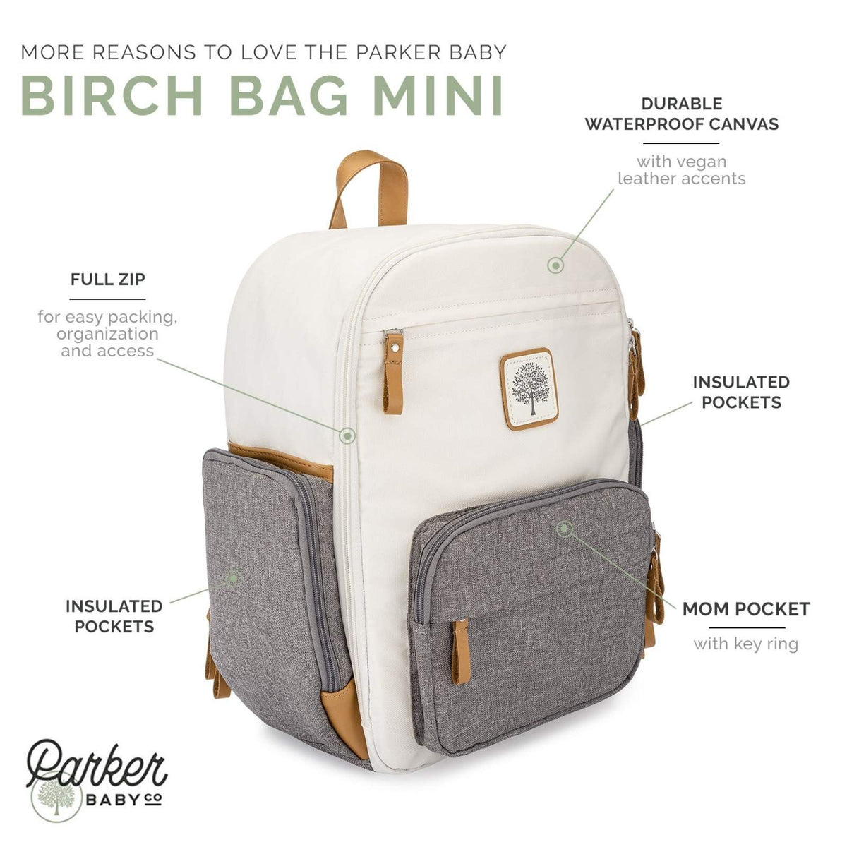 Birch Bag Mini - Diaper Backpack - LittleLullabyLoft