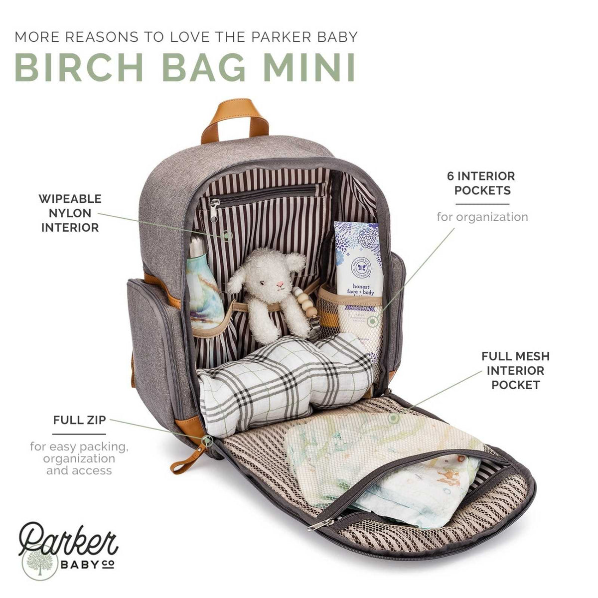 Birch Bag Mini - Diaper Backpack - LittleLullabyLoft