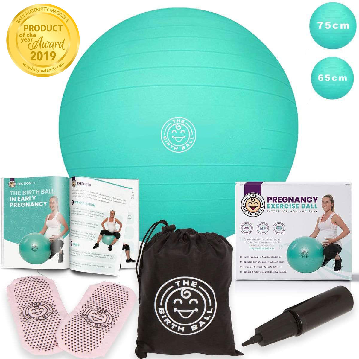 Buy The Birth Ball | # 1 Selling Birthing Ball For Pregnancy and Labor - FREE Rush Shipping - LittleLullabyLoft