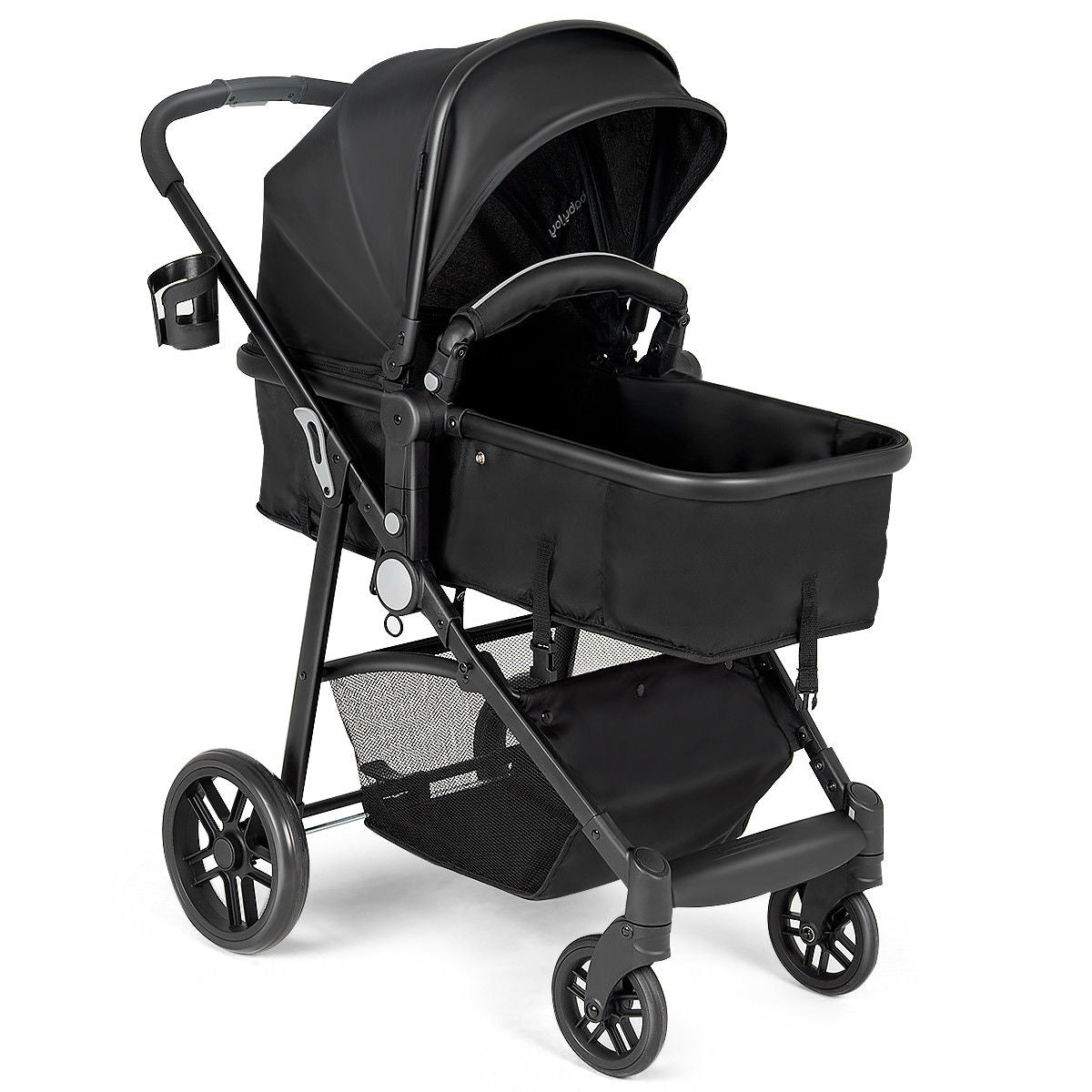2-in-1 Foldable Pushchair Newborn Infant Baby Stroller - LittleLullabyLoft