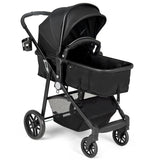 2-in-1 Foldable Pushchair Newborn Infant Baby Stroller - LittleLullabyLoft