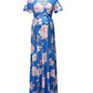Floral V-Neck Maxi Maternity Dress for Everyday Elegance - LittleLullabyLoft