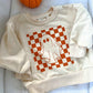 Checkered Ghost Crewneck Sweatshirt