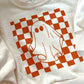 Checkered Ghost Crewneck Sweatshirt