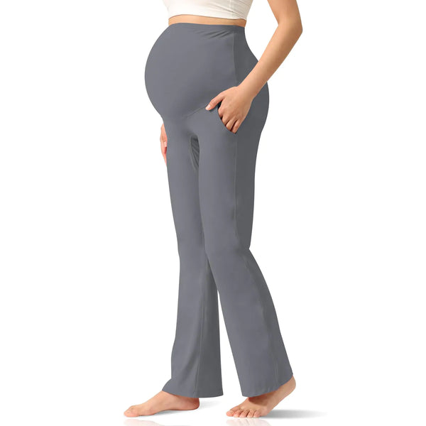 Over-Belly Maternity Leggings with Side Pockets