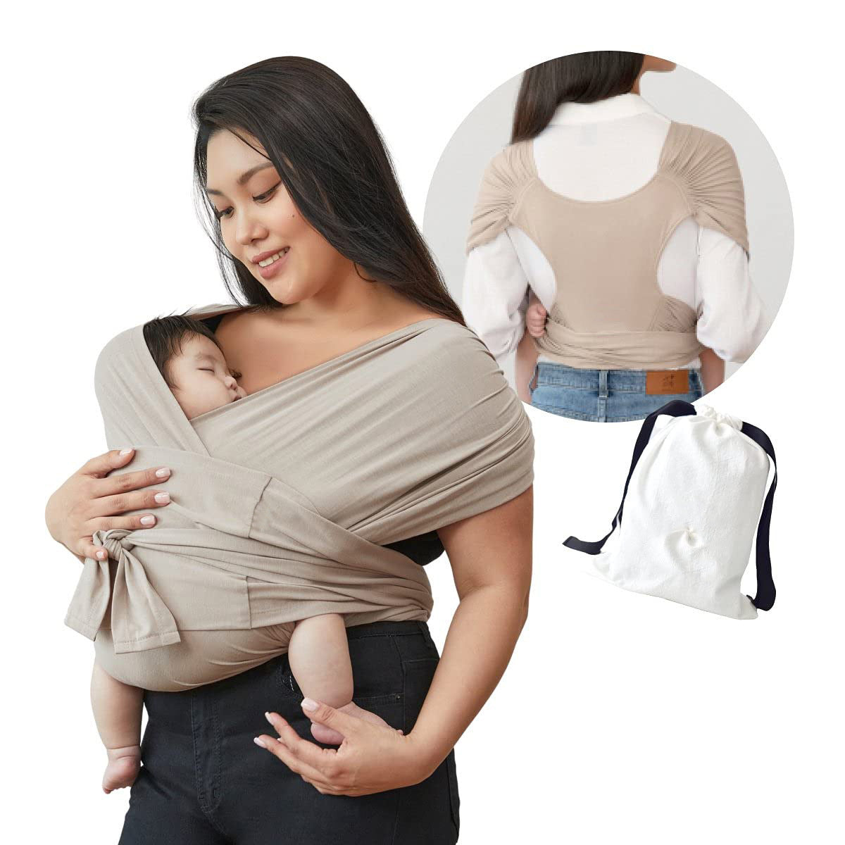 Summer Cotton Cross Simple  Baby Carrier - LittleLullabyLoft