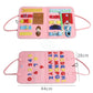 Children's Busy Board Dressing and Buttoning Learning Book Toy - LittleLullabyLoft