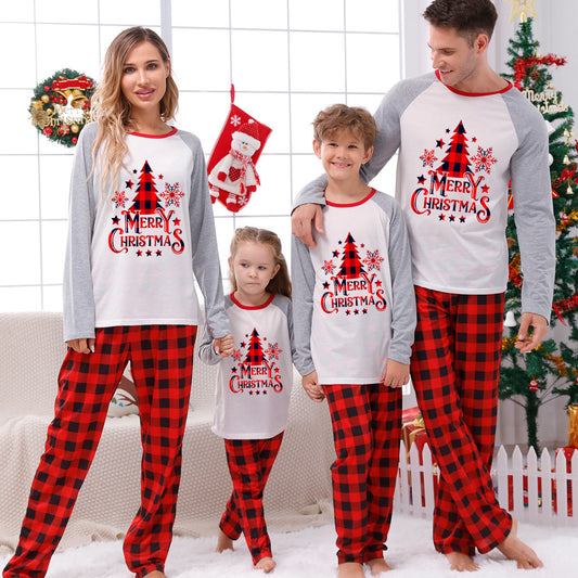European And American Parent-child Homewear Clothes Christmas Homewear Parent-child Suit - LittleLullabyLoft