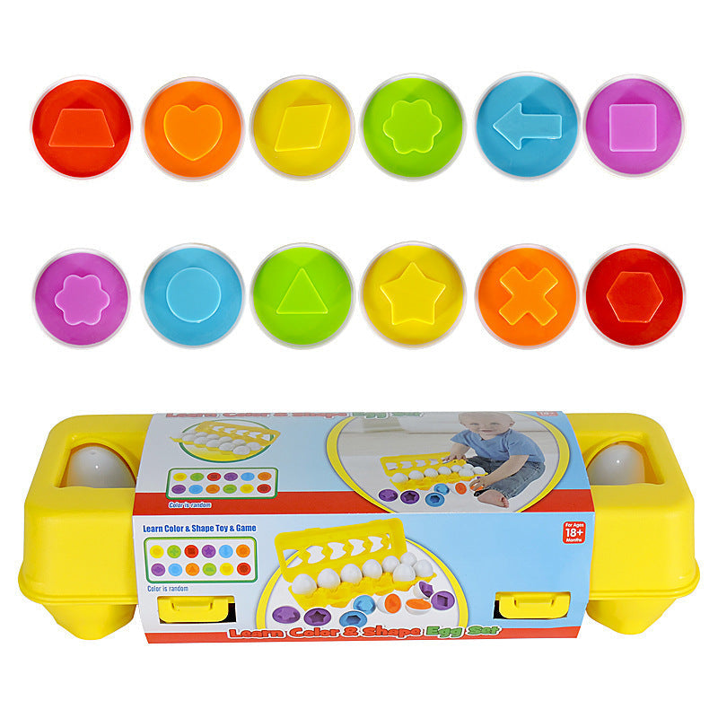 Baby Learning Educational Toy Smart Egg Toy Games Shape Matching Sorters Toys Montessori Eggs Toys For Kids Children - LittleLullabyLoft