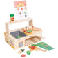 Children's Wooden Pizza Oven Kitchen Pretend Play Toy - LittleLullabyLoft