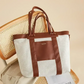 Canvas Tote Diaper Bag Spacious Baby Travel Organizer - LittleLullabyLoft