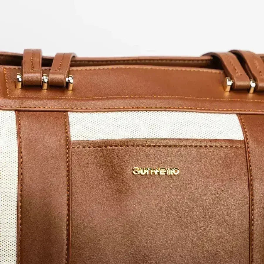 Canvas Tote Diaper Bag Spacious Baby Travel Organizer