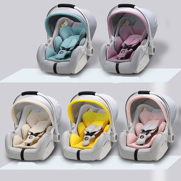 Foldable Portable Baby Car Seat with Carry Basket