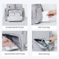 Waterproof Tweed Diaper Bag Backpack for Travel - LittleLullabyLoft