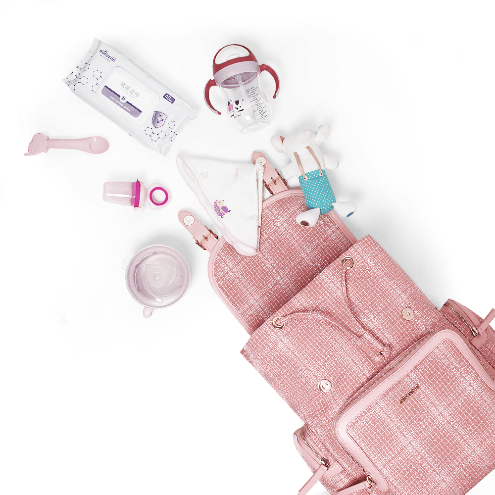 Waterproof Tweed Diaper Bag Backpack for Travel
