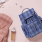 Waterproof Tweed Diaper Bag Backpack for Travel - LittleLullabyLoft