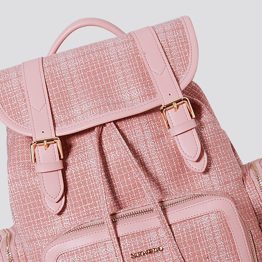 Waterproof Tweed Diaper Bag Backpack for Travel