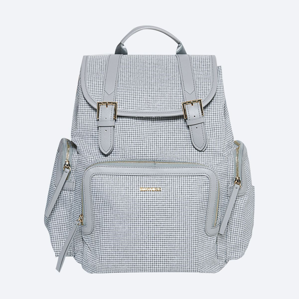 Waterproof Tweed Diaper Bag Backpack for Travel