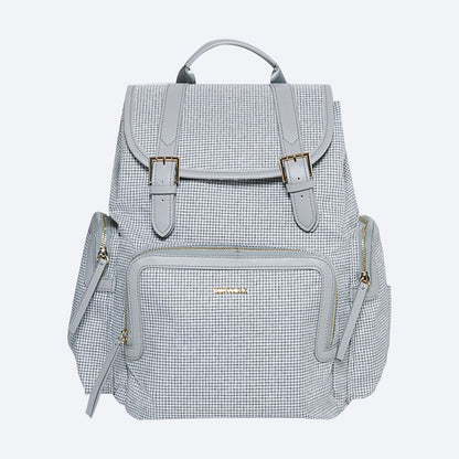 Waterproof Tweed Diaper Bag Backpack for Travel - LittleLullabyLoft