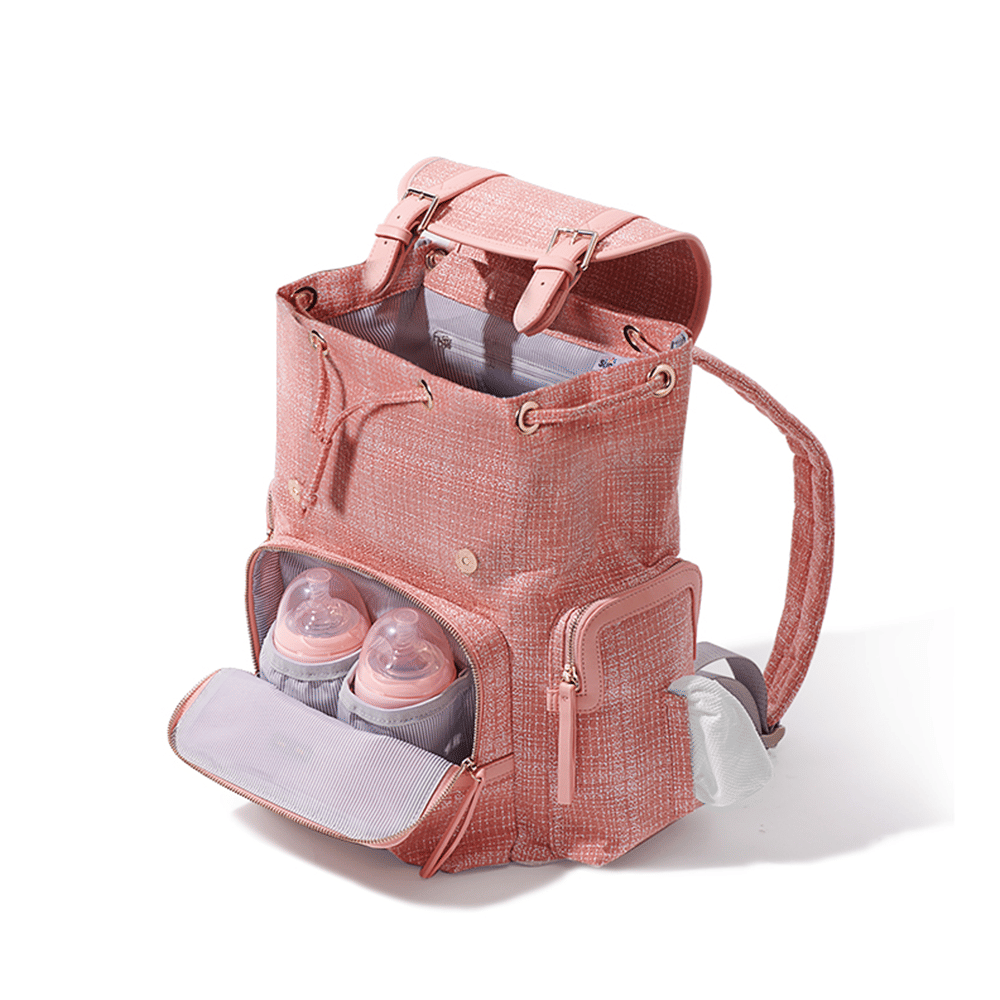 Waterproof Tweed Diaper Bag Backpack for Travel