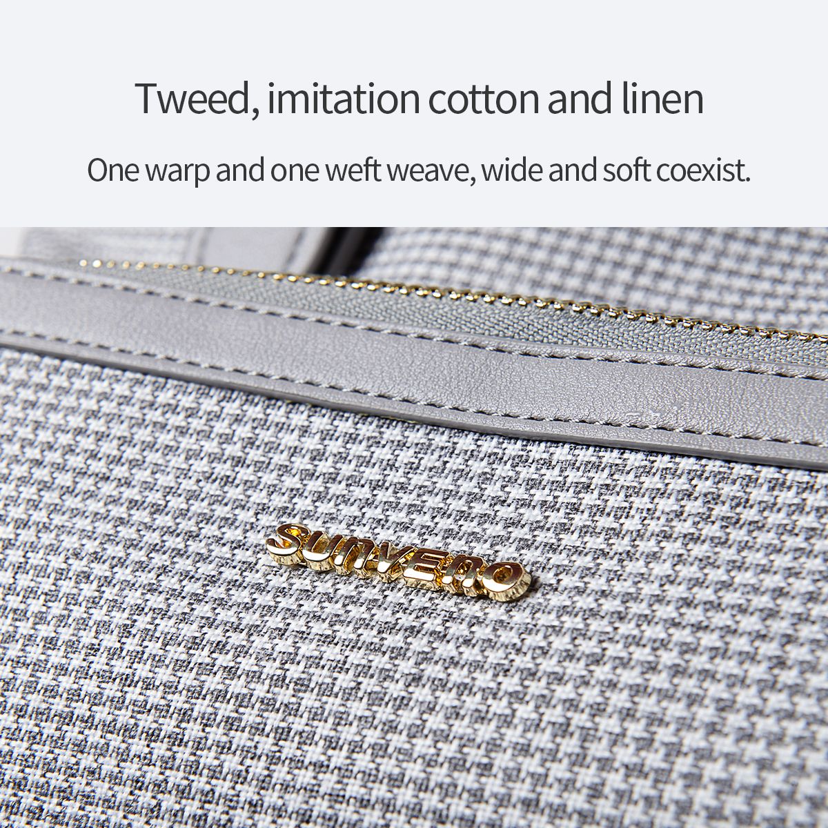 Waterproof Tweed Diaper Bag Backpack for Travel