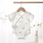 Pure Cotton Newborn Short Sleeve One-Piece Baby Romper - LittleLullabyLoft