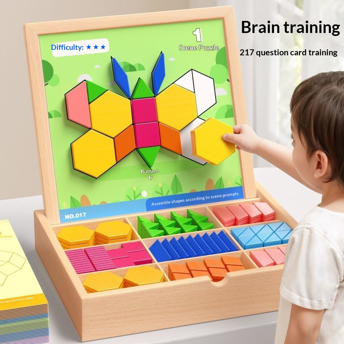 Children's Magnetic Geometric Tangram Puzzle Blocks Educational Toy