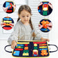 Children's Busy Board Dressing and Buttoning Learning Book Toy - LittleLullabyLoft