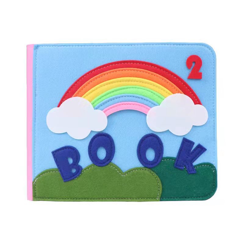 Felt Busy Board 3D Educational Learning Activity Book