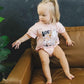 Halloween Girly Graphic Organic Cotton T-Shirt Romper *0-3m left