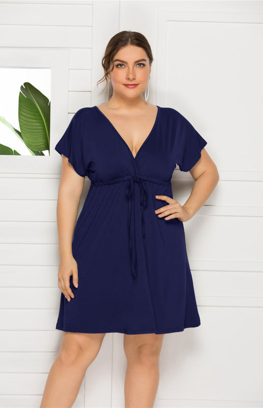 High Elasticity Solid Spring Summer Maternity Leisure Dress