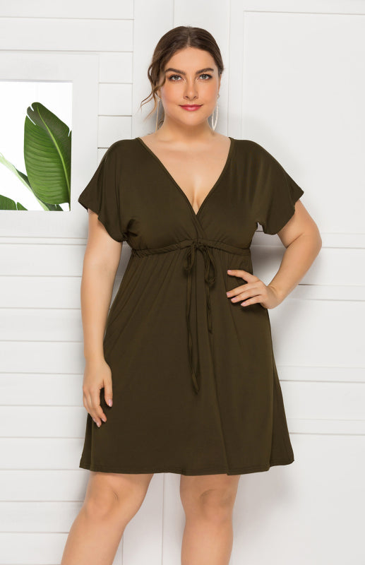 High Elasticity Solid Spring Summer Maternity Leisure Dress