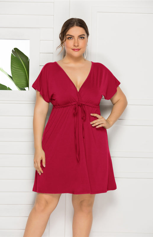 High Elasticity Solid Spring Summer Maternity Leisure Dress