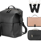 Leather Diaper Bag Backpack Large Capacity Baby Set - LittleLullabyLoft