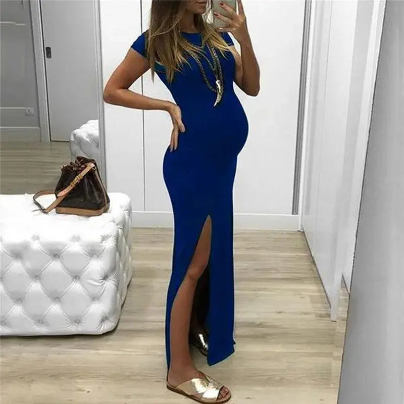 Long Dress Pregnancy Clothes - # WOAA211310001_PRG - LittleLullabyLoft