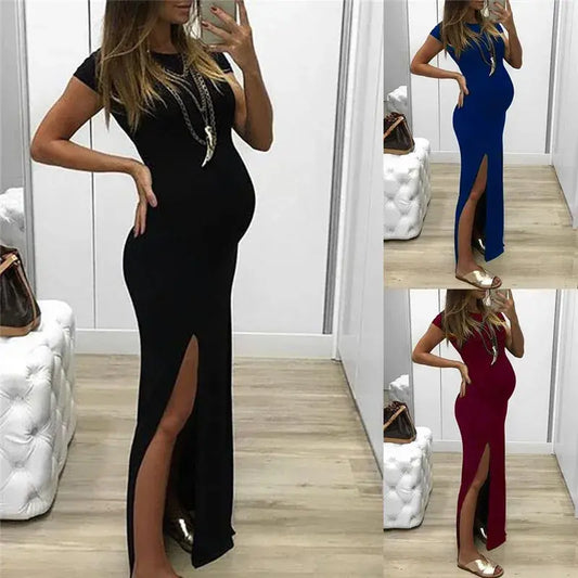 Long Dress Pregnancy Clothes - # WOAA211310001_PRG - LittleLullabyLoft