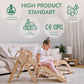 4in1 Montessori Climbing Set: Pikler Triangle, Arch, Slide Board, and Cushion for Toddlers (1–3 Years) - LittleLullabyLoft