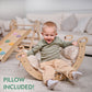 4in1 Montessori Climbing Set: Pikler Triangle, Arch, Slide Board, and Cushion for Toddlers (1–3 Years) - LittleLullabyLoft