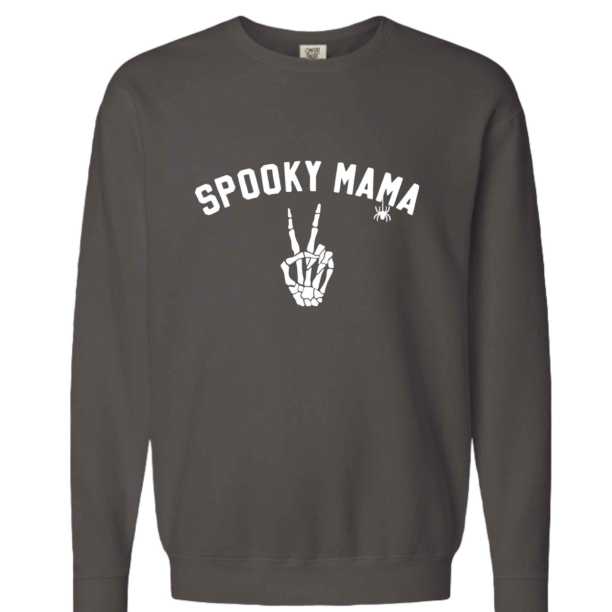Womens 'Spooky Mama' Comfort Colors Crewneck Sweatshirt
