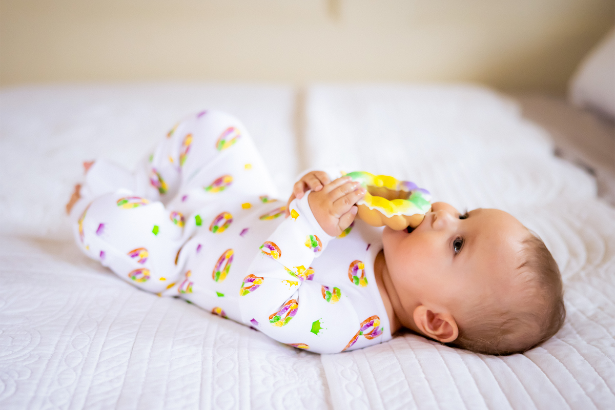 Slice, Slice, Baby King Cake Bath Toy & Baby Teether - LittleLullabyLoft