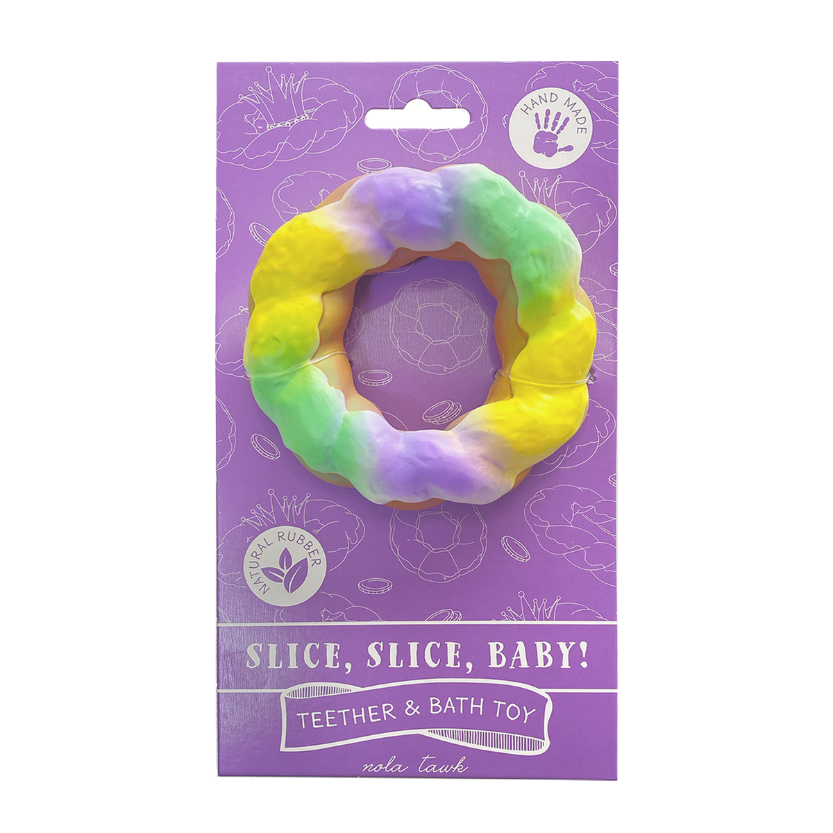 Slice, Slice, Baby King Cake Bath Toy & Baby Teether - LittleLullabyLoft