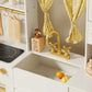Tiny Land® Iconic Wooden Play Kitchen – Cream Pretend Cooking Set for Kids - LittleLullabyLoft